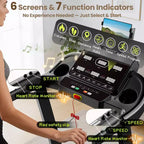 Tapis de course pliable en liquidation avec moteur puissant de 3,75 CV, inclinaison manuelle de 10 %, machine de course électrique avec contrôle intelligent par application, ceinture de course extra large