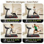 Treadmill on Sale - 3.75HP Foldable Treadmill for Home, 10% Incline, App Control, Compact for Small Spaces, 330 lbs Capacity, Walking Jogging Running