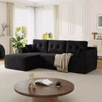 105 Inch Cloud Sectional Couch for Living Room, Modular Sectional Sofa with Deep Deat, No Assembly Needed Boneless Sofa with l Shaped Chaise