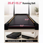 Tapis de course 3 en 1 avec inclinaison de 16 %, tapis de course pliable avec poignée, tapis de course portables pour la maison, petite taille, capacité de 100 kg