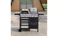 MASTGOAL 2+2 49,200 BTU Multi-function Burner Gas Grill and Griddle Combo with Cover for Outdoor Cooking While Camping or Tailgating