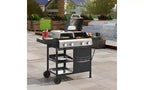 MASTGOAL 2+2 Combo Barbecue Grill et Plancha à Gaz Multi-fonctions 49 200 BTU avec Housse, Idéal pour la Cuisson Extérieure en Camping ou lors de Coques