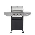 MASTGOAL Propane Grill 3 Burner 28,500 BTU Barbecue Grill Stainless Steel Gas Grill with Side Burner and Thermometer for Outdoor BBQ, Camping