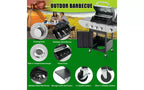 MASTGOAL Barbecue au propane 3 brûleurs 28 500 BTU Barbecue à gaz en acier inoxydable avec brûleur latéral et thermomètre pour barbecue extérieur, camping