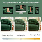 GDFStudio Freddy 140 Modern 4-Seater Modular Chenille Upholstered Sofa with 2 Throw Pillows