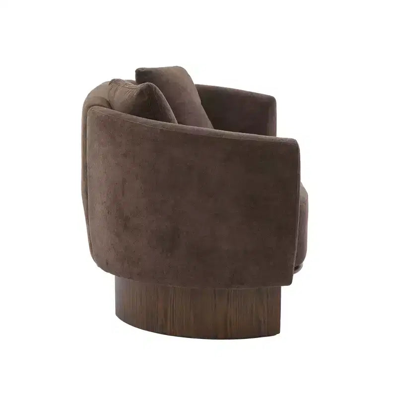 Christopher Knight Home Jennie 81'' Modern Boucle Upholstered 3-Seater Sofa with Wooden Base and Pillows