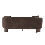 Christopher Knight Home Jennie 81'' Modern Boucle Upholstered 3-Seater Sofa with Wooden Base and Pillows