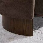 Christopher Knight Home Jennie 81'' Modern Boucle Upholstered 3-Seater Sofa with Wooden Base and Pillows