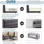 Karl Home |53.5 inch Upholstered Sleeper Sofa