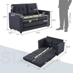 Karl Home |53.5 inch Upholstered Sleeper Sofa