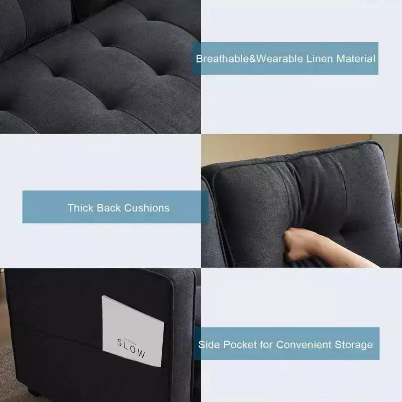 Karl Home |53.5 inch Upholstered Sleeper Sofa