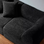 MAYEERTY 70 In 2 SeaterModern Velvet Loveseat Sofa with Throw Pillows Compact Space-Saving Couch