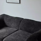 MAYEERTY 70 In 2 SeaterModern Velvet Loveseat Sofa with Throw Pillows Compact Space-Saving Couch