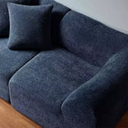 MAYEERTY 70 In 2 SeaterModern Velvet Loveseat Sofa with Throw Pillows Compact Space-Saving Couch
