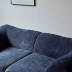 MAYEERTY 70 In 2 SeaterModern Velvet Loveseat Sofa with Throw Pillows Compact Space-Saving Couch