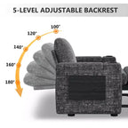 Dyonery 3 in 1 Sofa Bed,65.5 Inch Convertible Pull Out Couch,Loveseat Sleeper Sofa with Cup Holders/USB,Comfy Sofa Couches for Living Room,Bedroom