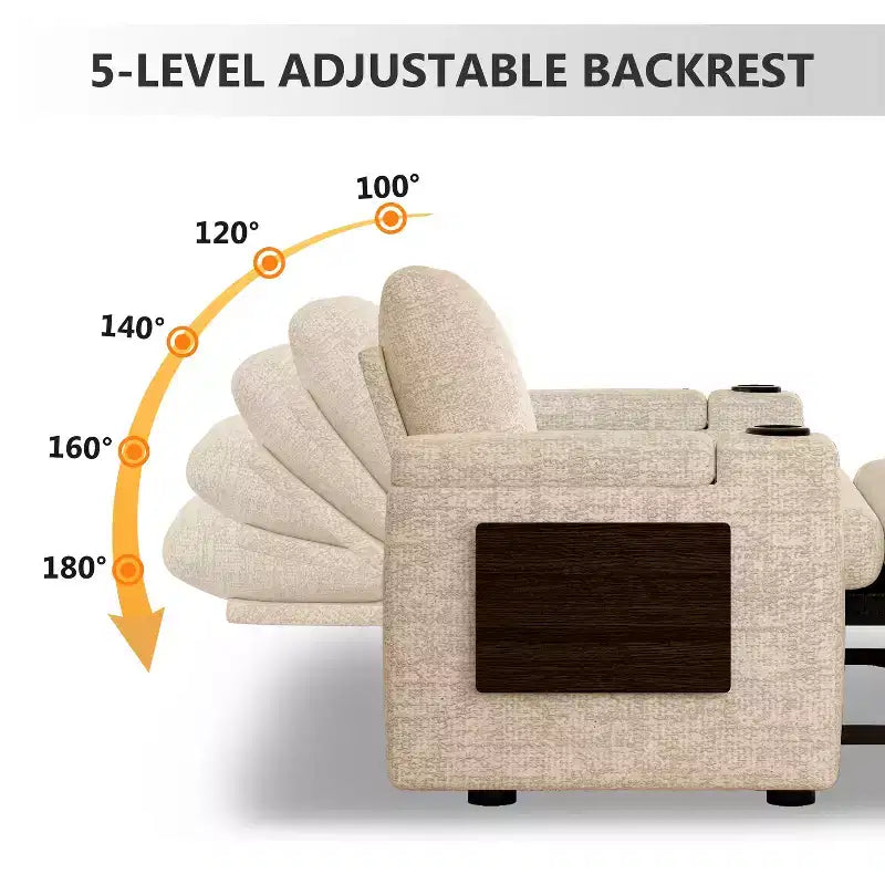 Dyonery 3 in 1 Sofa Bed,65.5 Inch Convertible Pull Out Couch,Loveseat Sleeper Sofa with Cup Holders/USB,Comfy Sofa Couches for Living Room,Bedroom