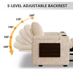 Dyonery 3 in 1 Sofa Bed,65.5 Inch Convertible Pull Out Couch,Loveseat Sleeper Sofa with Cup Holders/USB,Comfy Sofa Couches for Living Room,Bedroom