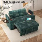 Dyonery 3 in 1 Sofa Bed,65.5 Inch Convertible Pull Out Couch,Loveseat Sleeper Sofa with Cup Holders/USB,Comfy Sofa Couches for Living Room,Bedroom