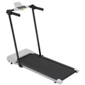 NAYSAYE Foldable Home Treadmill, Multifunctional Exercise Equipment for Walking and Running Fitness, Gray, 49.2*23.6*42.9