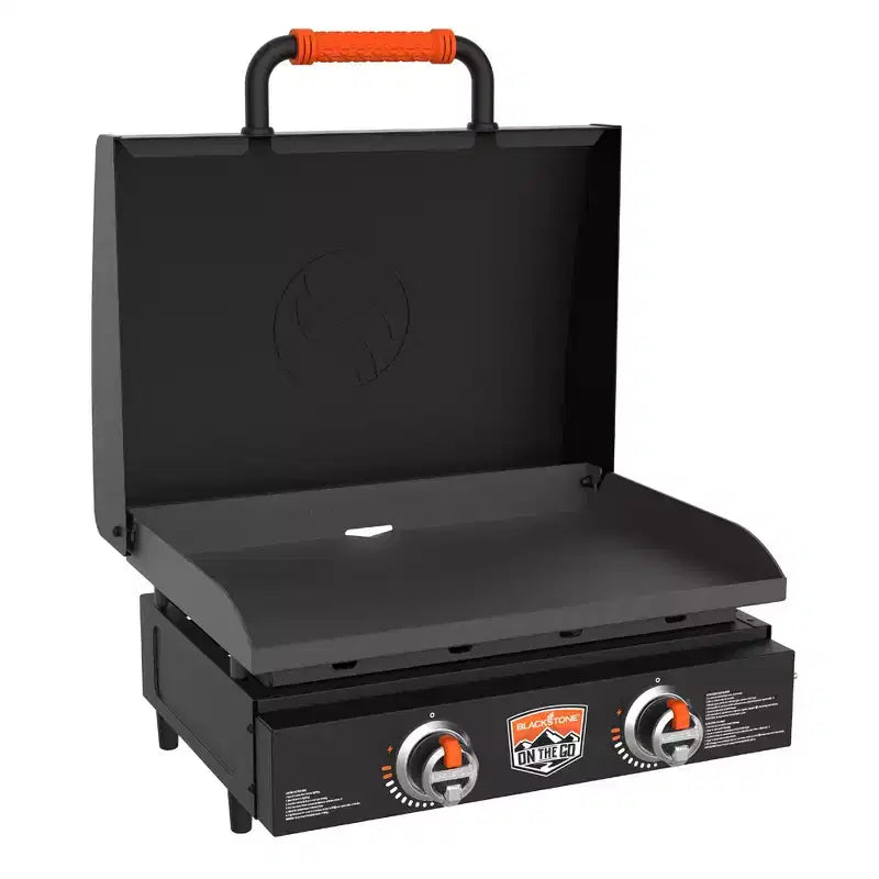 Blackstone OTG 22 Tabletop Griddle Plate, Portable Grill with Built-In Hood