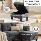 Canapé trois places Dyonery de style moderne de 194 cm avec accoudoirs et oreillers en chenille beige