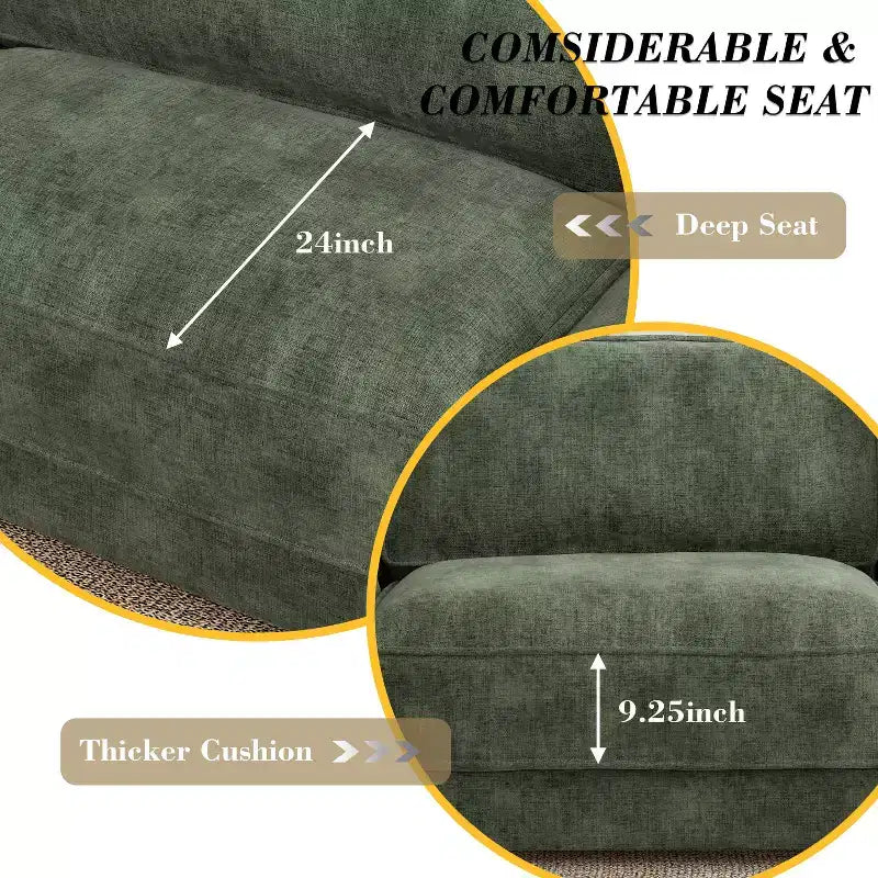 Dyonery Cloud Canapé d'angle modulaire avec poufs, en forme de L/U, canapé convertible minimaliste et confortable à assise large et profonde pour salon