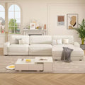 Dyonery Cloud Modular Sectional Sofa Couch with Ottomans,L/U-Shaped Couch,Minimalist Wide Deep Seat Comfy Convertible Couches for LivingRoom