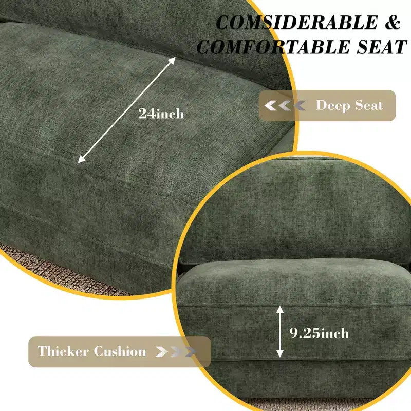 Dyonery Cloud Canapé d'angle modulaire avec poufs, en forme de L/U, canapé convertible minimaliste et confortable à assise large et profonde pour salon