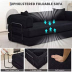 78.7 Boneless Corduroy 4-in-1 Sleeper Sofa Bed, Folding Floor Futon Loveseat with Pillows (No Assembly)