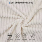 78.7 Boneless Corduroy 4-in-1 Sleeper Sofa Bed, Folding Floor Futon Loveseat with Pillows (No Assembly)