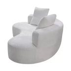 GDFStudio Danilo Modern 80 3-Seater Boucle Upholstered Boneless Sofa with 2 Pillows