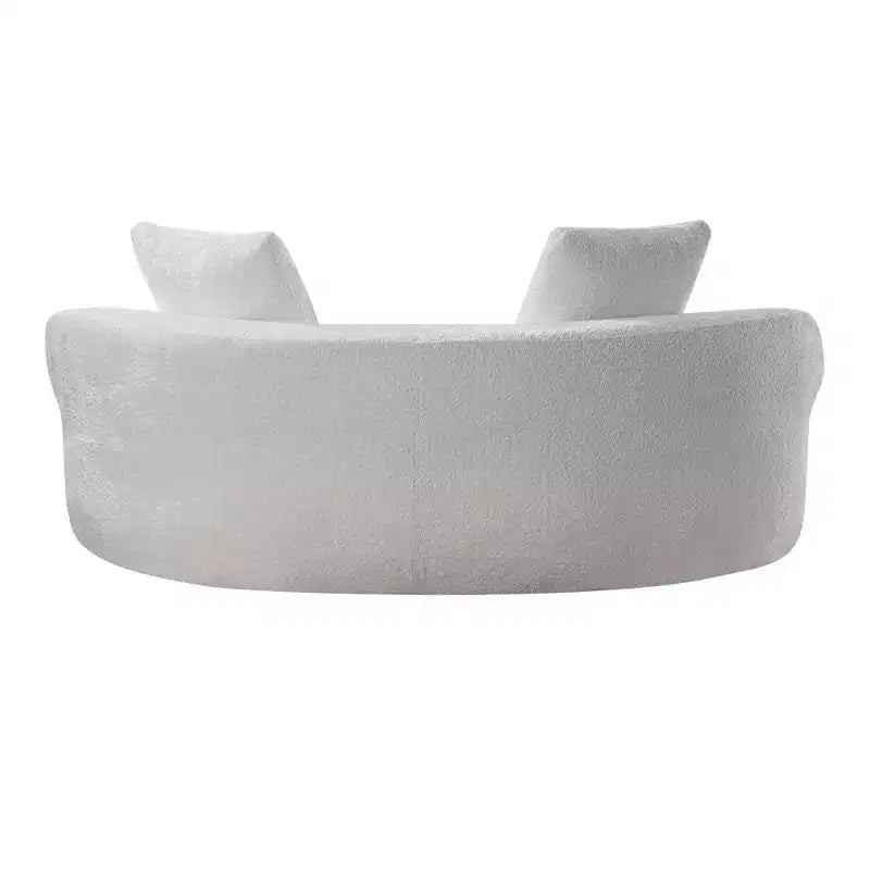 GDFStudio Danilo Modern 80 3-Seater Boucle Upholstered Boneless Sofa with 2 Pillows