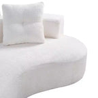GDFStudio Danilo Modern 80 3-Seater Boucle Upholstered Boneless Sofa with 2 Pillows