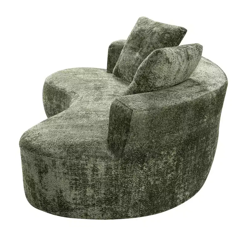 GDFStudio Danilo Modern 80 3-Seater Boucle Upholstered Boneless Sofa with 2 Pillows