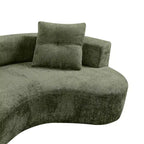 GDFStudio Danilo Modern 80 3-Seater Boucle Upholstered Boneless Sofa with 2 Pillows