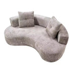 GDFStudio Danilo Modern 80 3-Seater Boucle Upholstered Boneless Sofa with 2 Pillows