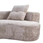 GDFStudio Danilo Modern 80 3-Seater Boucle Upholstered Boneless Sofa with 2 Pillows