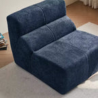MAYEERTY Canapé sectionnel modulable personnalisable en velours, emballage compressé, canapé moderne bicolore