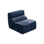 MAYEERTY Canapé sectionnel modulable personnalisable en velours, emballage compressé, canapé moderne bicolore