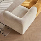MAYEERTY Canapé sectionnel modulable personnalisable en velours, emballage compressé, canapé moderne bicolore