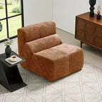MAYEERTY Canapé sectionnel modulable personnalisable en velours, emballage compressé, canapé moderne bicolore