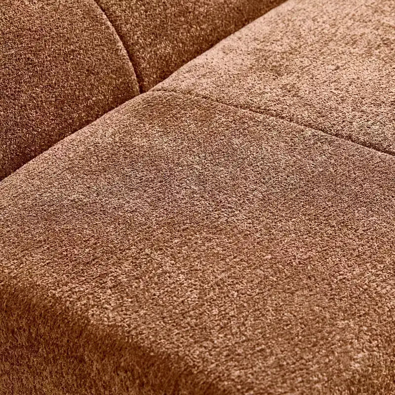 MAYEERTY Canapé sectionnel modulable personnalisable en velours, emballage compressé, canapé moderne bicolore