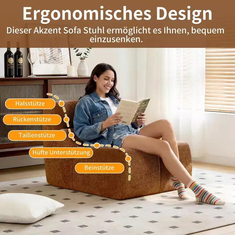 MAYEERTY Canapé sectionnel modulable personnalisable en velours, emballage compressé, canapé moderne bicolore