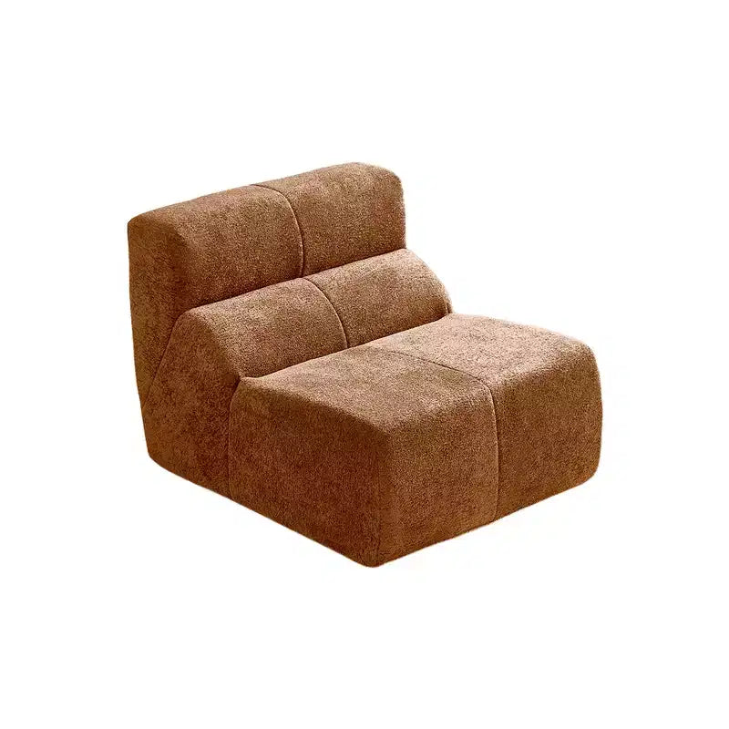 MAYEERTY Canapé sectionnel modulable personnalisable en velours, emballage compressé, canapé moderne bicolore