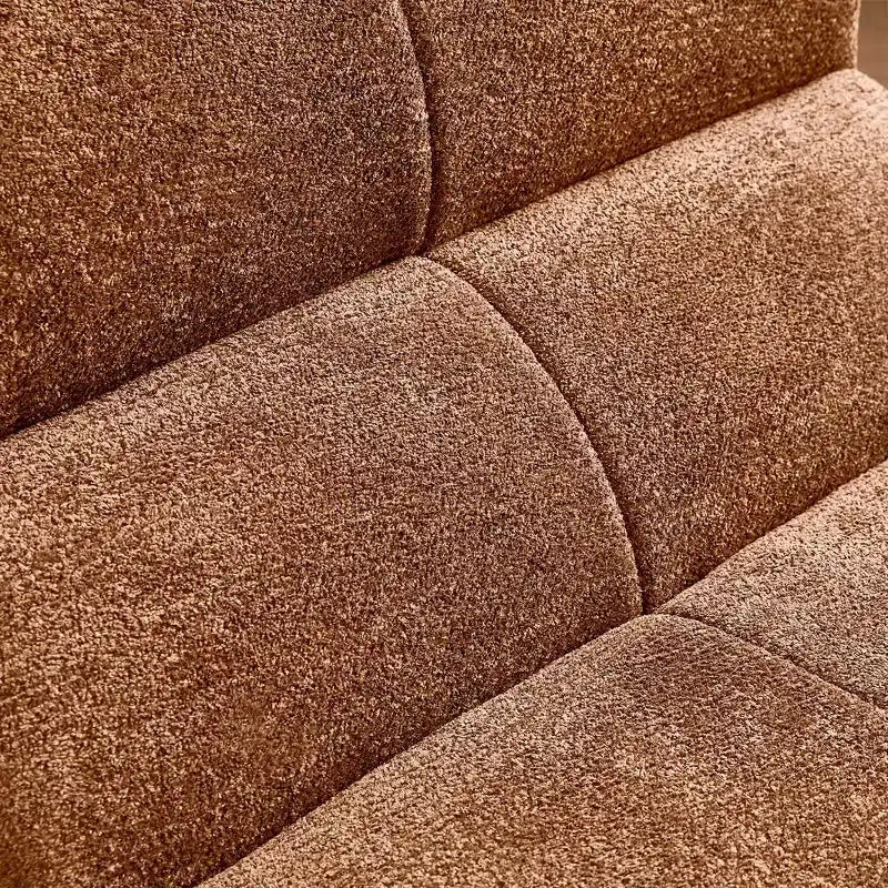 MAYEERTY Canapé sectionnel modulable personnalisable en velours, emballage compressé, canapé moderne bicolore