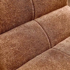 MAYEERTY Canapé sectionnel modulable personnalisable en velours, emballage compressé, canapé moderne bicolore