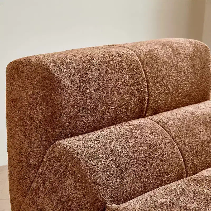 MAYEERTY Canapé sectionnel modulable personnalisable en velours, emballage compressé, canapé moderne bicolore