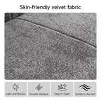 MAYEERTY Canapé sectionnel modulable personnalisable en velours, emballage compressé, canapé moderne bicolore