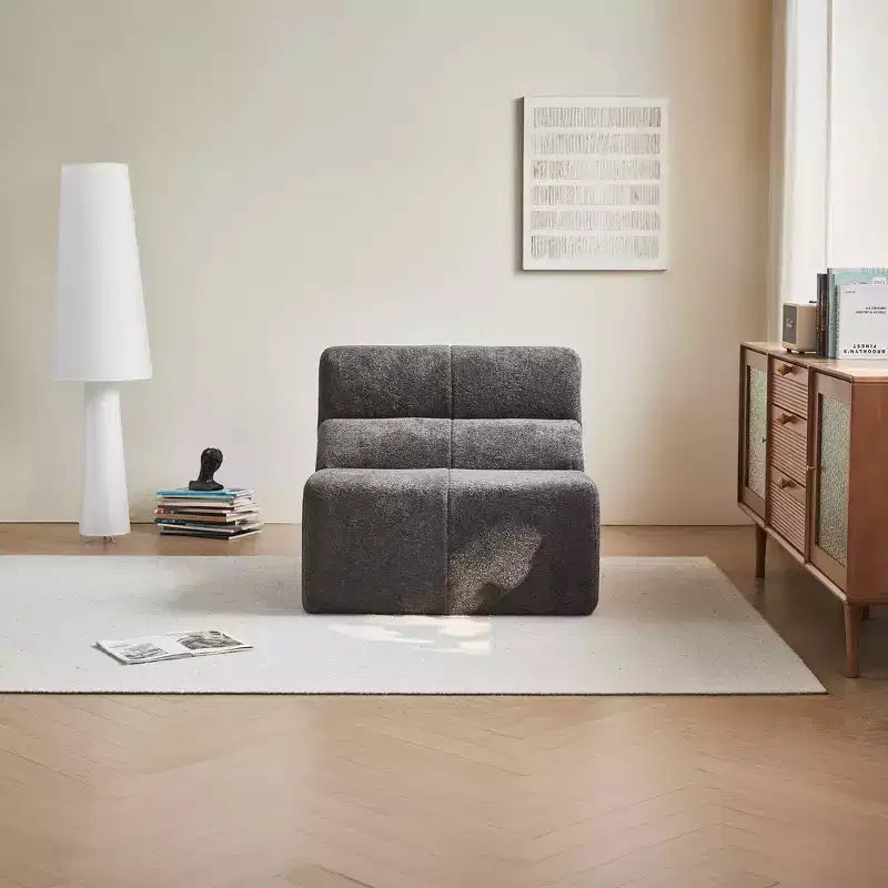 MAYEERTY Canapé sectionnel modulable personnalisable en velours, emballage compressé, canapé moderne bicolore